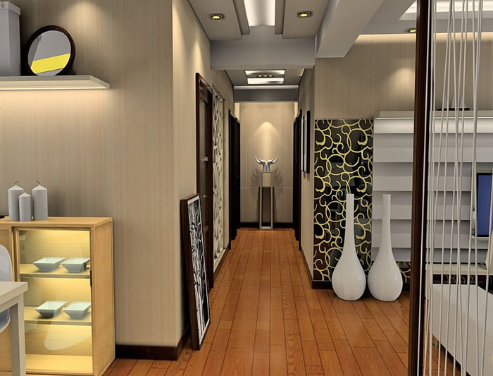 100平簡歐古代客堂裝修成果圖