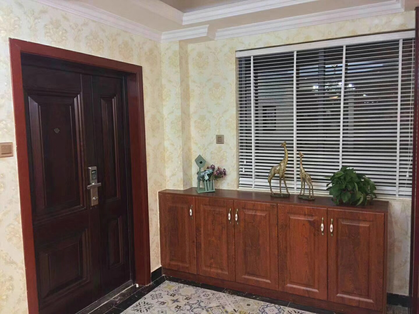 衡陽128平新中式客堂鞋柜展現圖