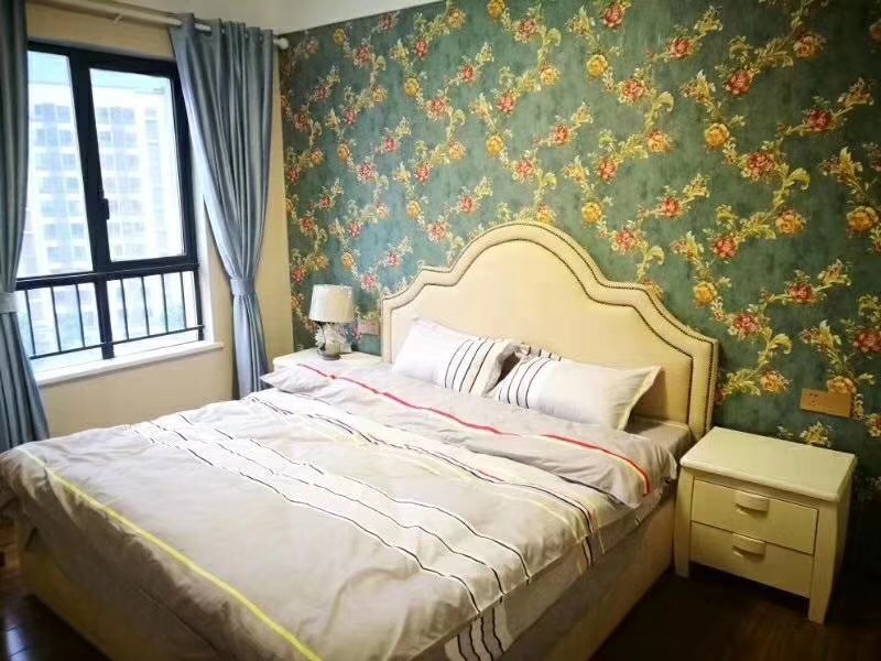 湘潭80平米新中式氣概主臥裝修成果圖