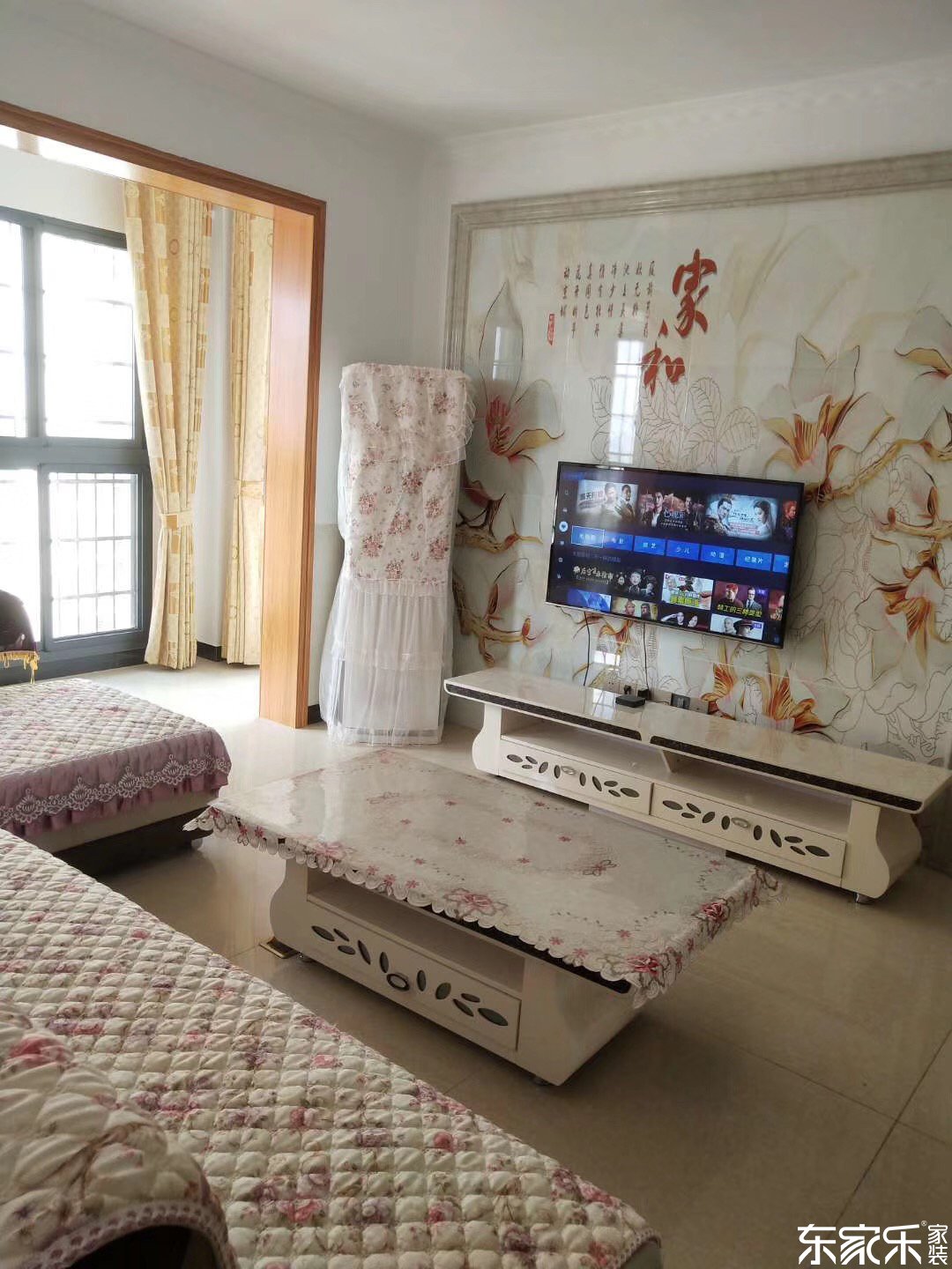 86平米古代氣概客堂裝修全景圖