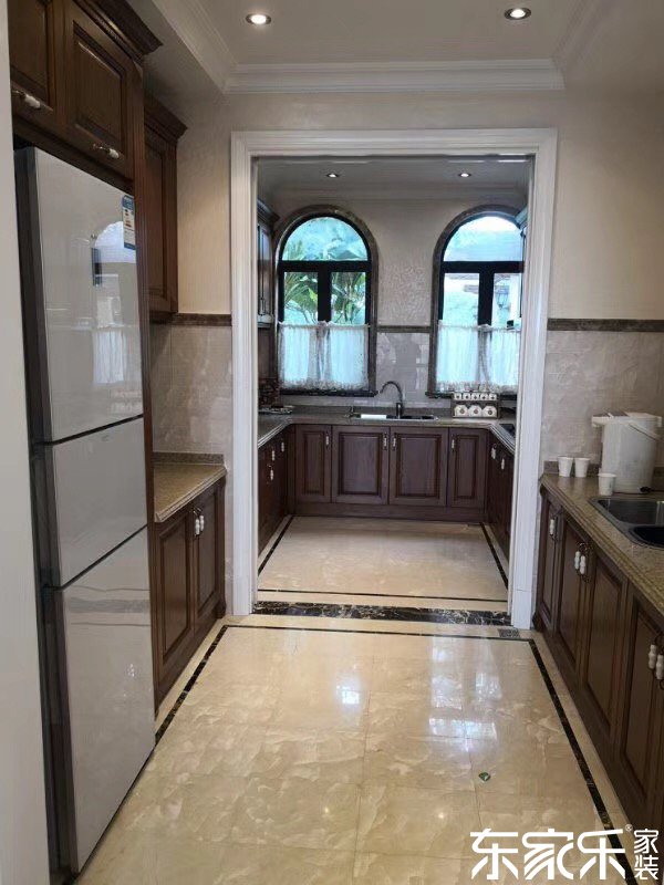 130平米歐式氣概廚房走廊展現