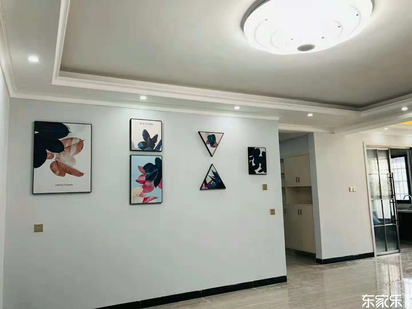 100平米北歐繁復氣概客堂墻面裝潢