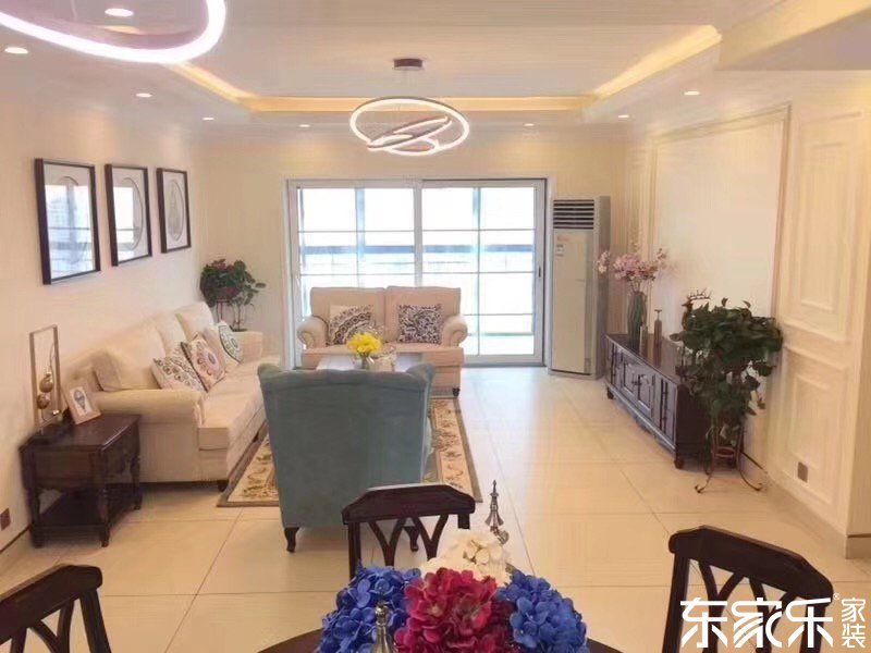 長沙萬象新天102平米歐式氣概裝修案例