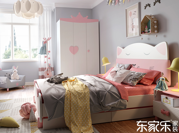 色彩、裝潢物適合兒童房主題