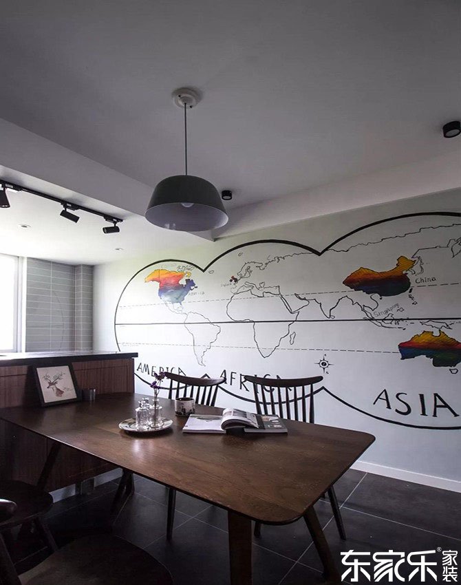 古代與北歐混搭裝修成果圖，簡略搭配又不失特性